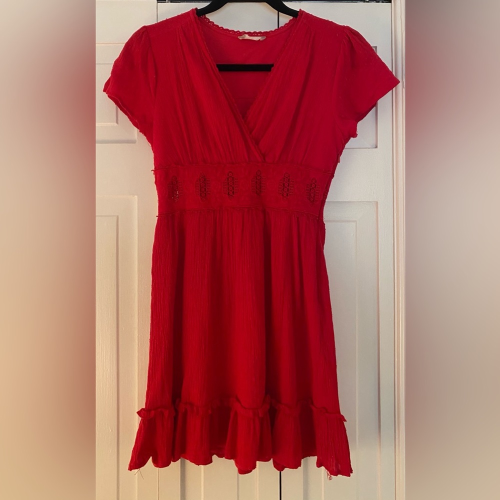 Altar'd State Red Wrap Dress